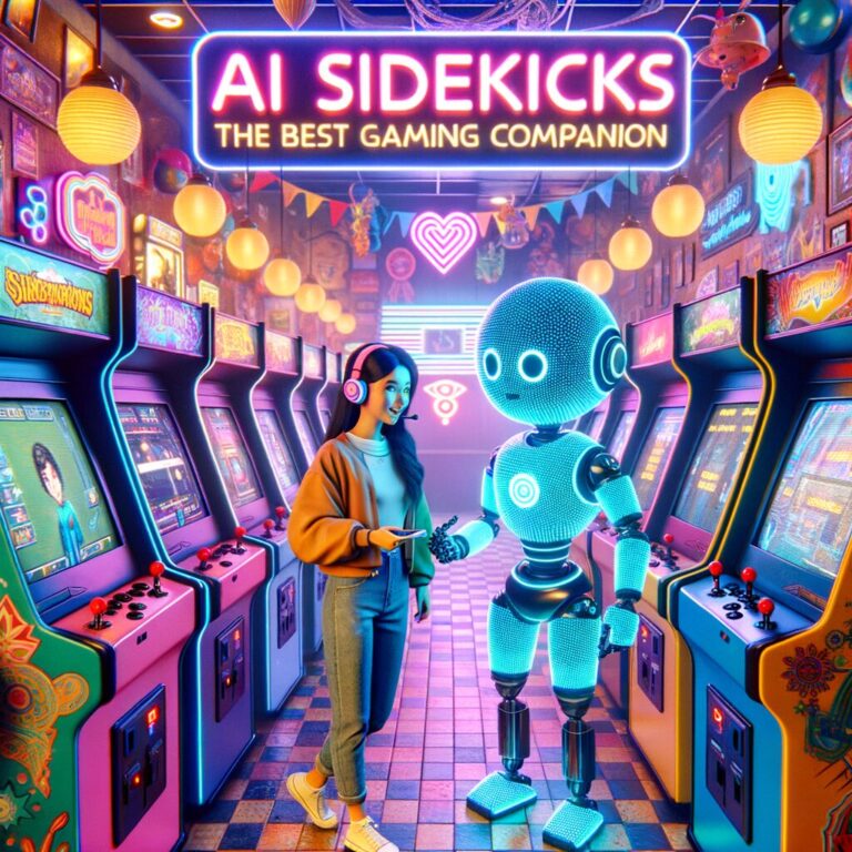 Generate an eye-catching fun arcade, high-quality featured image prompt for a blog post about: AI Si