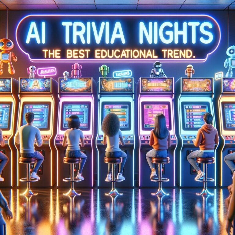 Generate an eye-catching fun arcade, high-quality featured image prompt for a blog post about: AI Tr