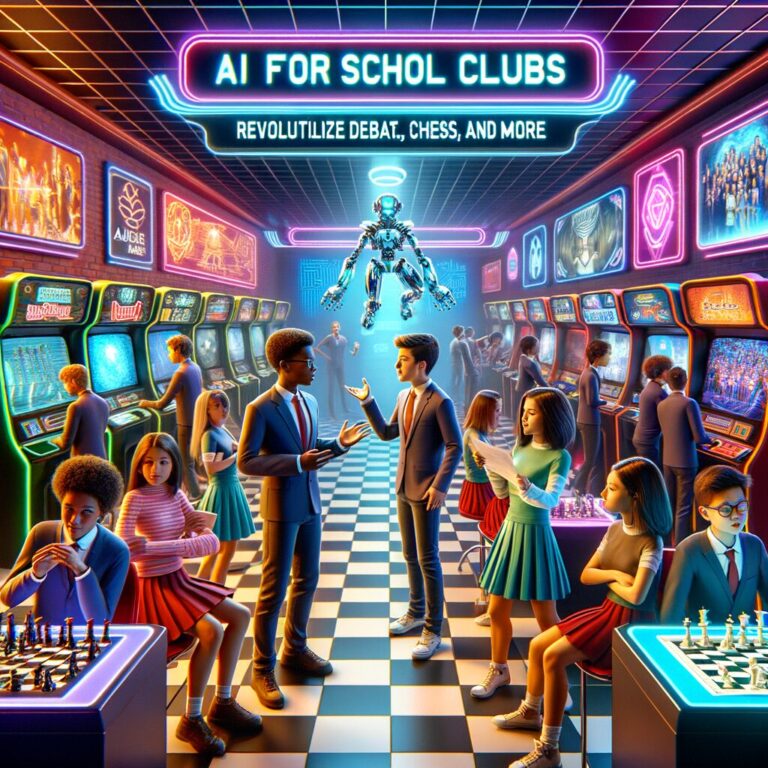 Generate an eye-catching fun arcade, high-quality featured image prompt for a blog post about: AI fo