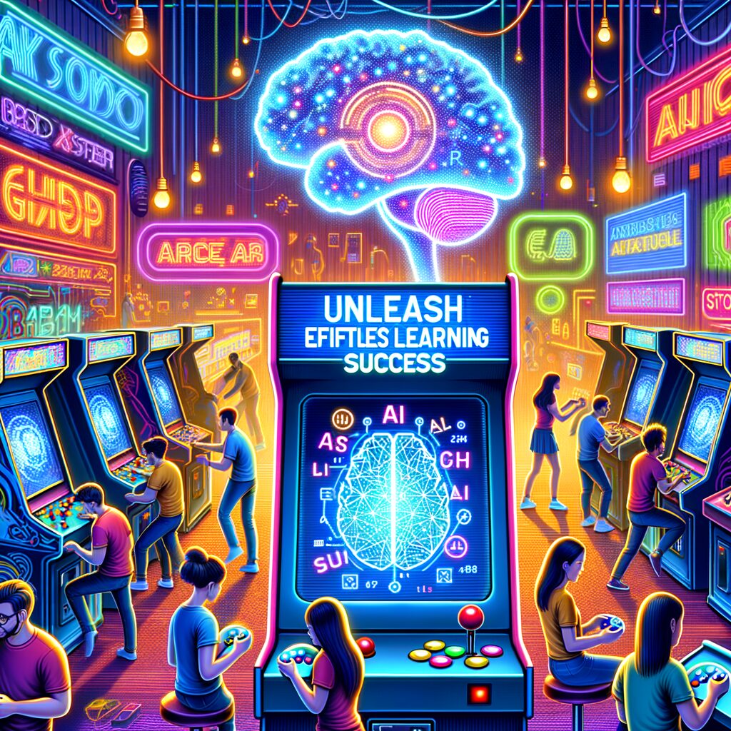 Generate an eye-catching fun arcade, high-quality featured image prompt for a blog post about: AI St
