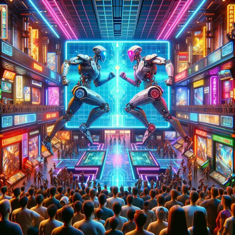 Generate an eye-catching fun arcade, high-quality featured image prompt for a blog post about: Bot v