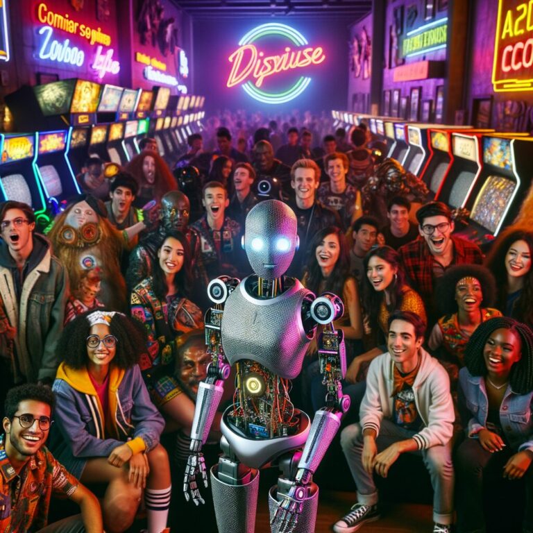 Generate an eye-catching fun arcade, high-quality featured image prompt for a blog post about: AI Co