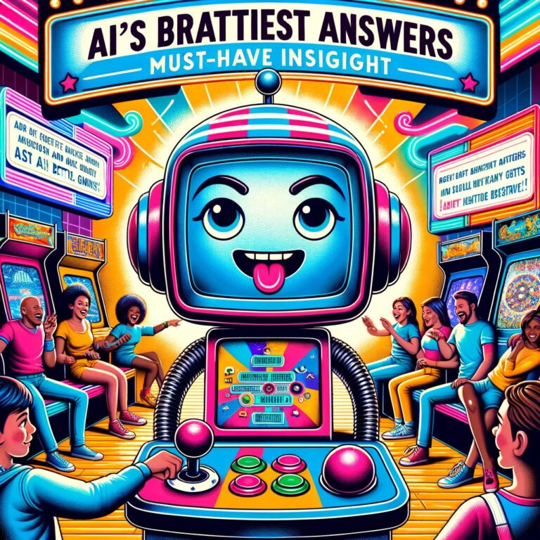 Generate an eye-catching fun arcade, high-quality featured image prompt for a blog post about: AI's