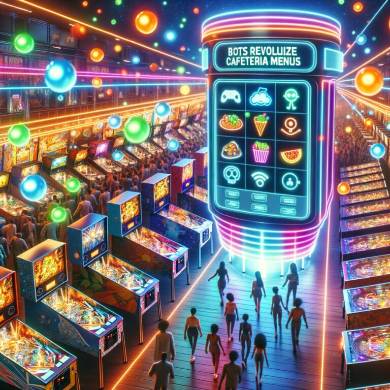 Generate an eye-catching fun arcade, high-quality featured image prompt for a blog post about: Bots