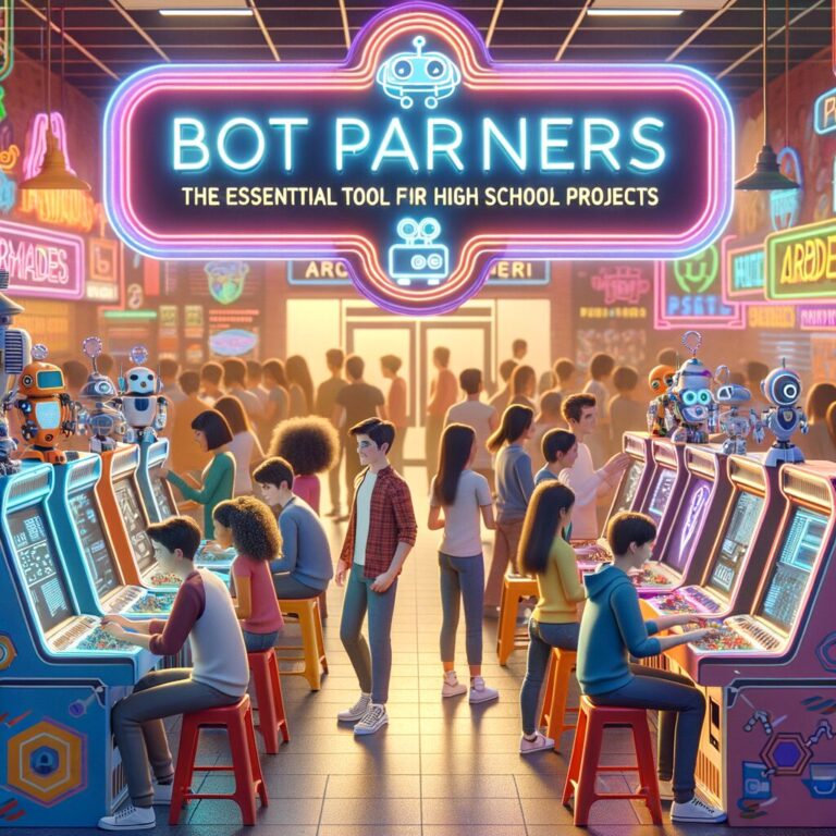 Generate an eye-catching fun arcade, high-quality featured image prompt for a blog post about: Bot P