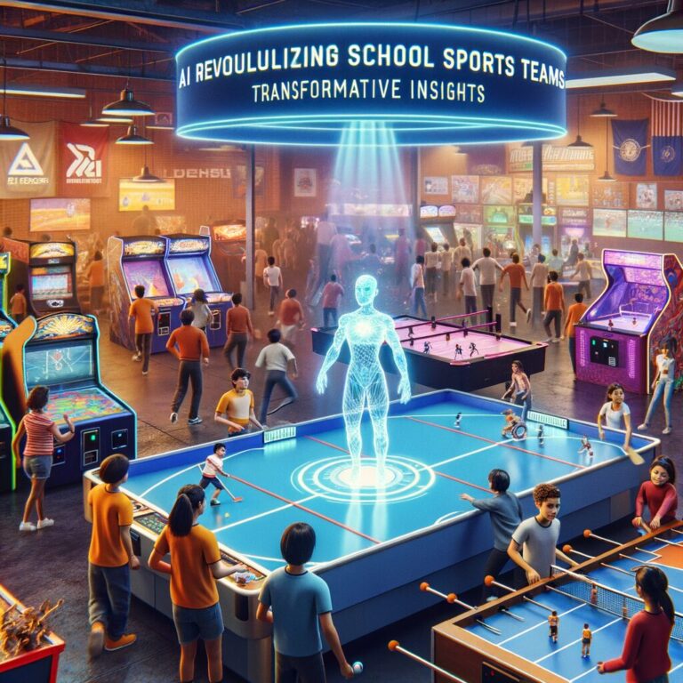 Generate an eye-catching fun arcade, high-quality featured image prompt for a blog post about: AI Re