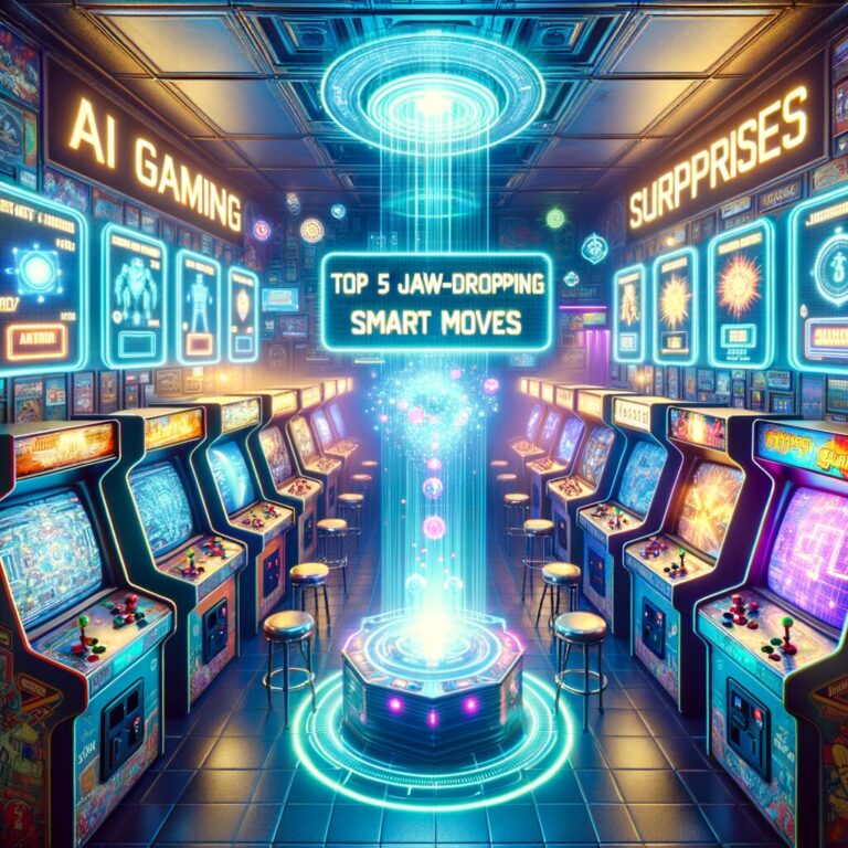 Generate an eye-catching fun arcade, high-quality featured image prompt for a blog post about: AI Ga