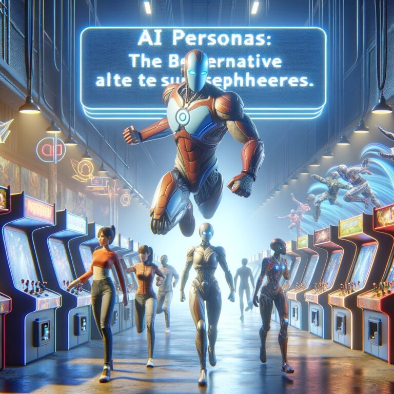 Generate an eye-catching fun arcade, high-quality featured image prompt for a blog post about: AI Pe