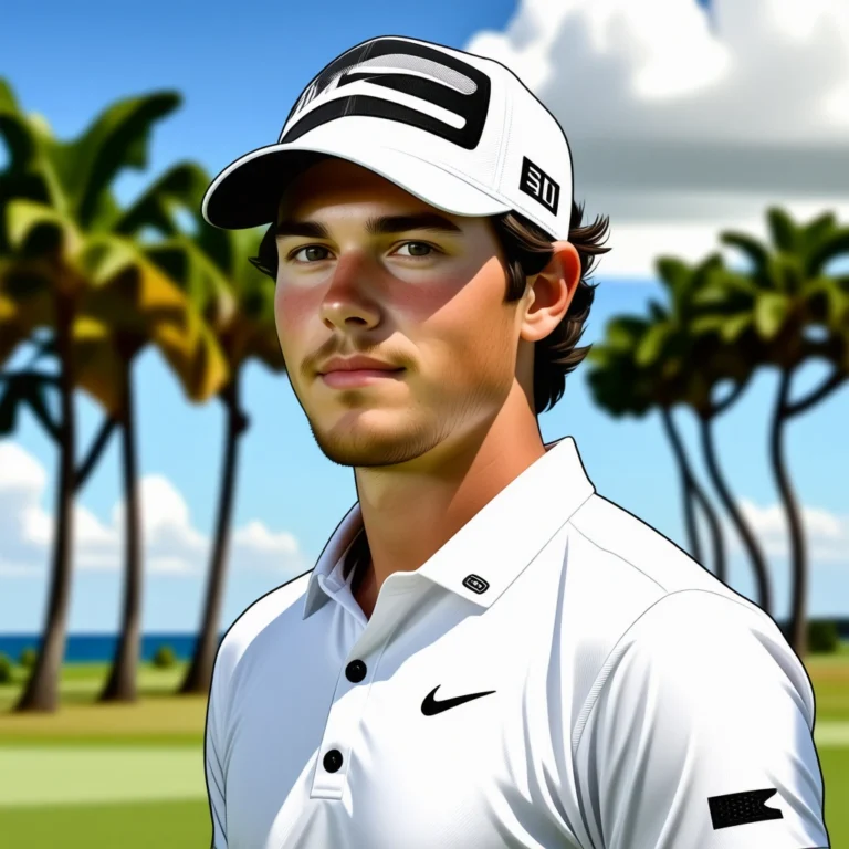 Generate an eye-catching, high-quality featured image prompt for a blog post about: Pro Golfer Jake