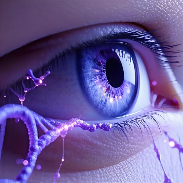 Generate an eye-catching, purple cool cartoon images: DNA Evidence Cracks Cold Case with Stunning Br