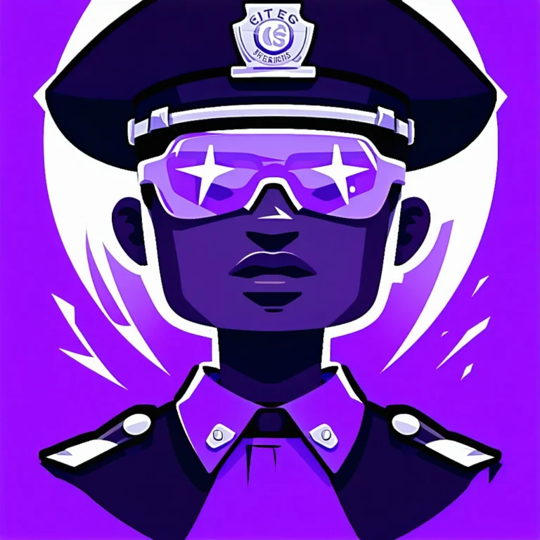 Generate an eye-catching, purple cool cartoon images: Superintendent ICE Arrest Sparks Crazy Social