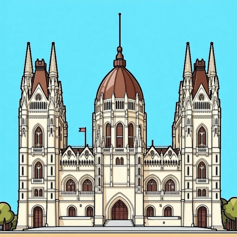 Generate an eye-catching, purple cool cartoon images: Hungarian Official Hails Stunning US Ties in B