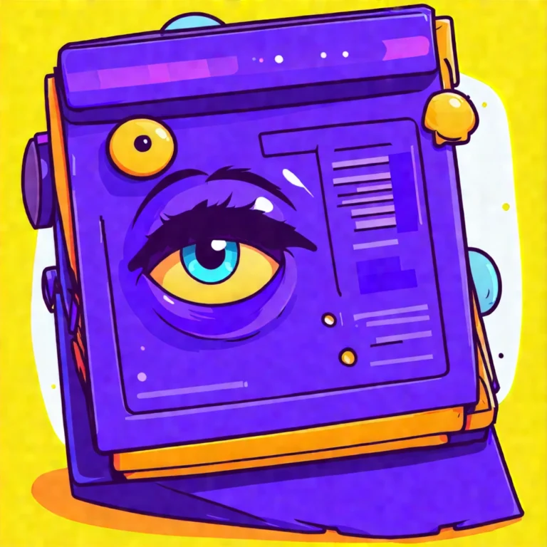 Generate an eye-catching, purple cool cartoon images: SaaS Exclusive: Stunning SaaS Tools You Can’