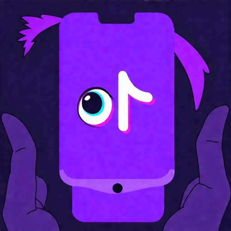 Generate an eye-catching, purple cool cartoon images: TikTok Algorithm Hacks: Shocking Group 7 Creat